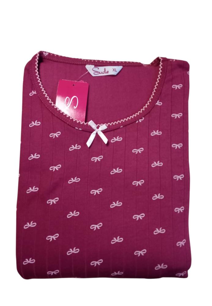 Pijama dama,vătuită,maneca lunga si pantaloni lungi,En-gros