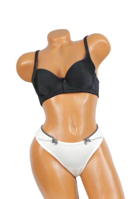 Chiloti Dama, Tanga , Dantelă și Fundiță Decorativa, Engros