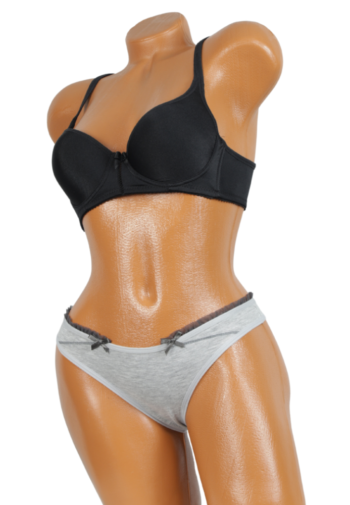 Chiloti Dama, Tanga , Dantelă și Fundiță Decorativa, Engros