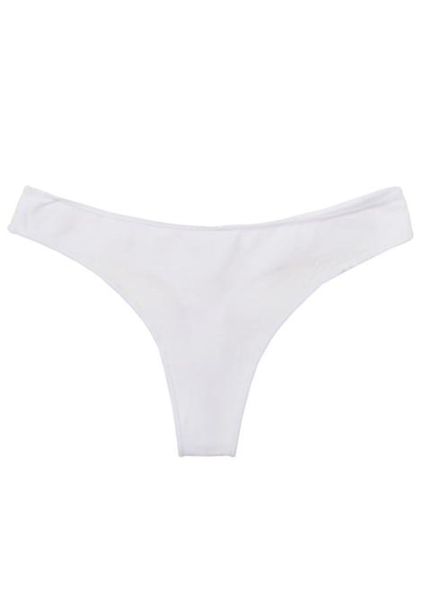 Chiloti Dama Tanga ,Fara Cusaturi ,Culoare Alb,Engros