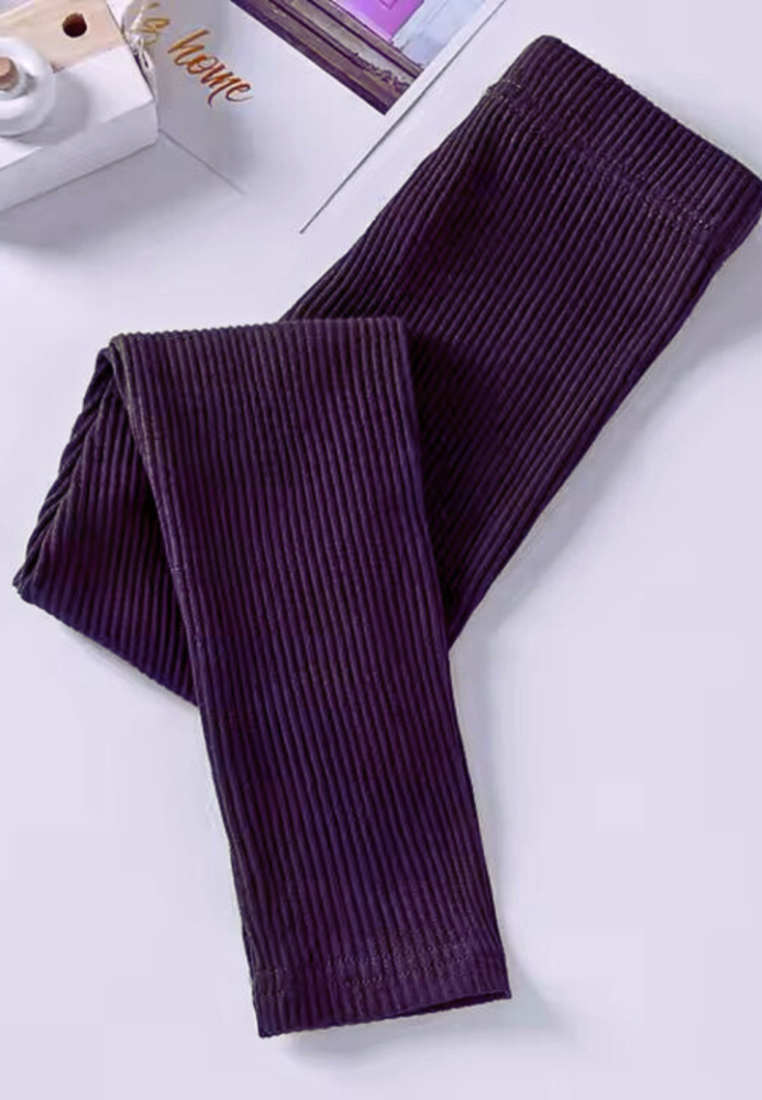 Colanți Penti ,,Stella'' bumbac, Pantaloni lungi, Model Raiat, Culoare Mov ,Engros