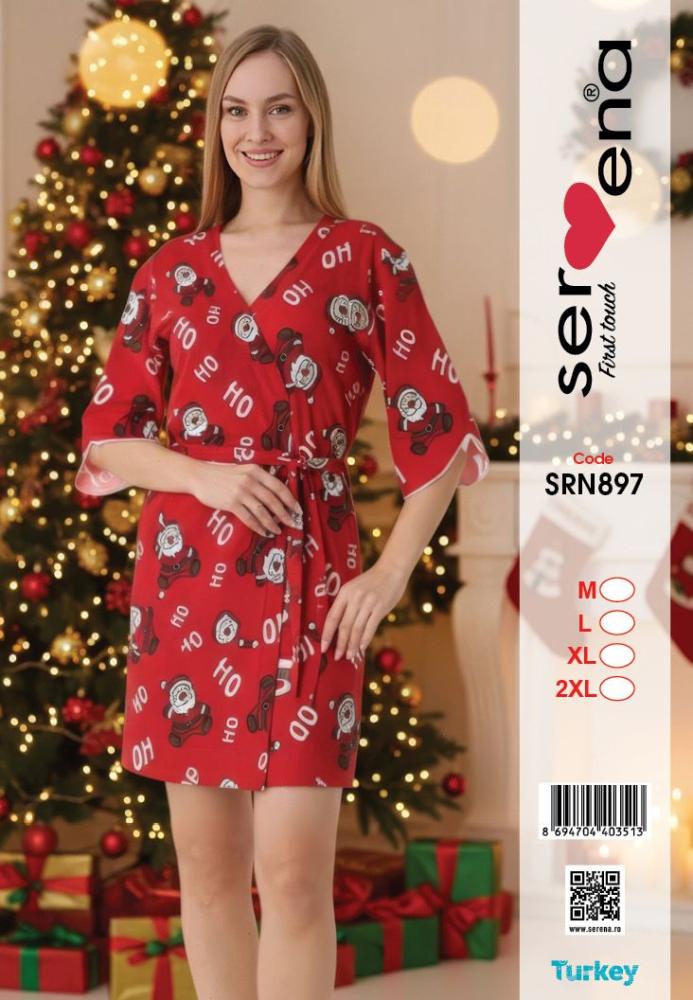 Halata dama Craciun,maneci 3/4 Imprimeu HO HO,En-gros