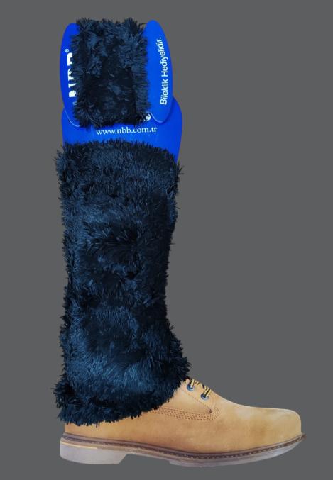 jambier pufos , Negru