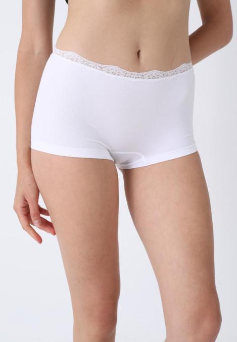 Boxeri Dama cu Dantela,Culoare Alb,Engros