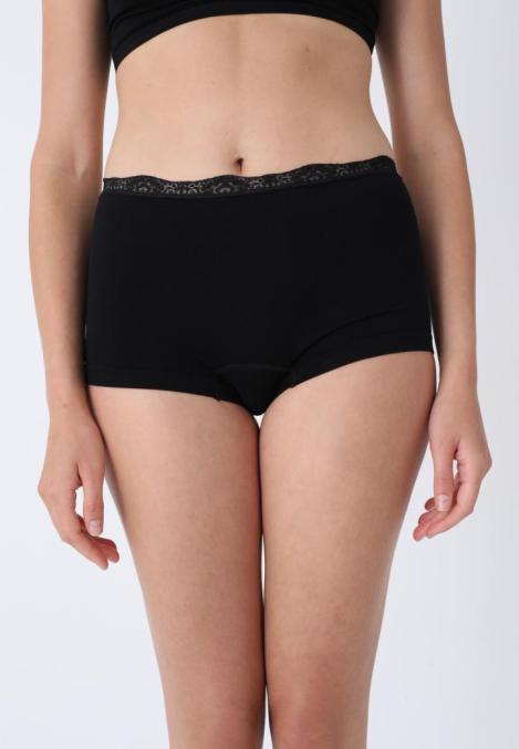 Boxeri Dama cu Dantela,Culoare Negru,Engros