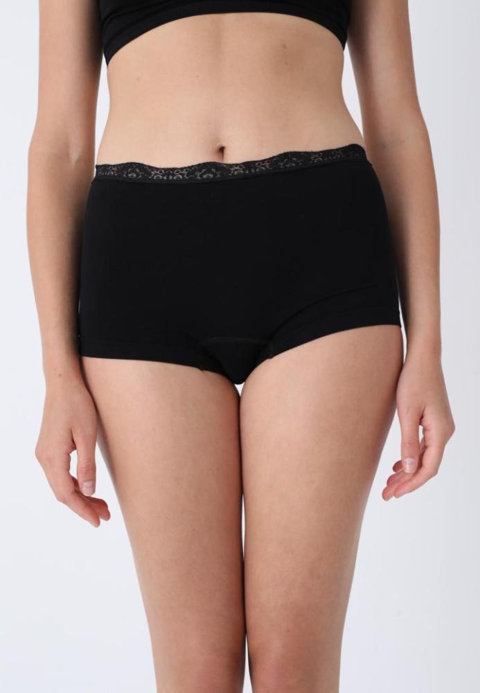 Boxeri Dama cu Dantela,Culoare Negru,Engros