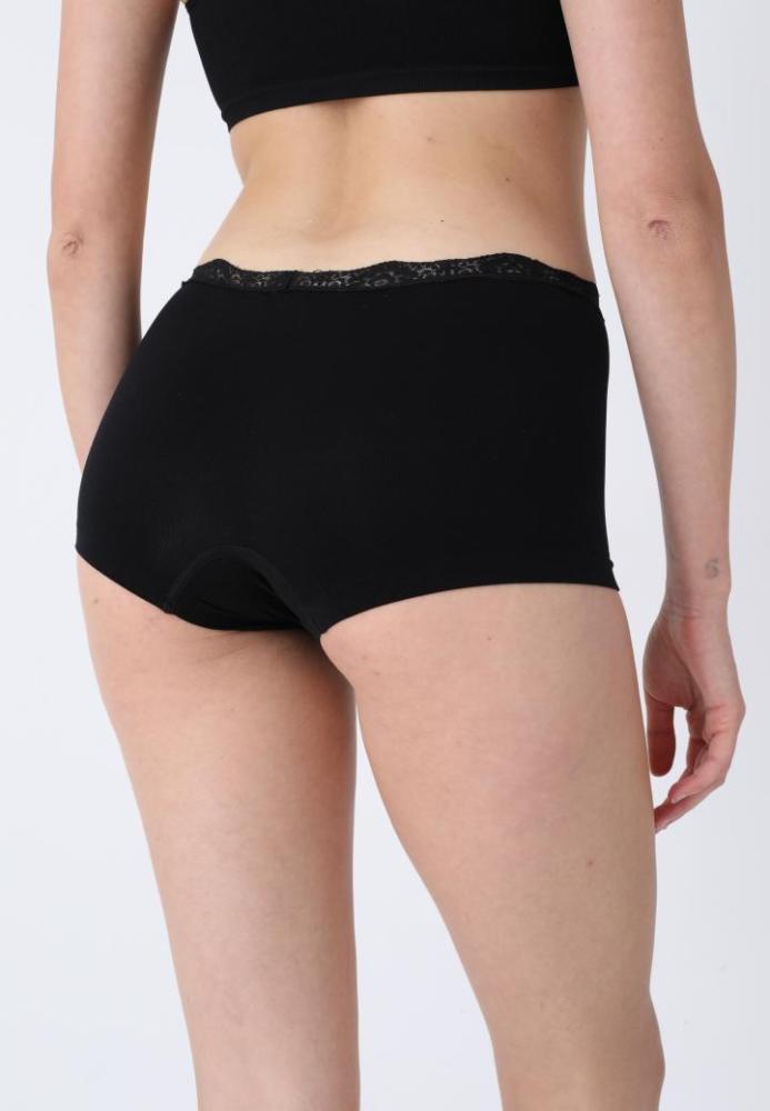 Boxeri Dama cu Dantela,Culoare Negru,Engros