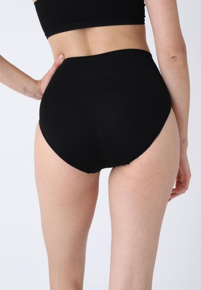 Corset Modelator Damă Clasic cu Talie înaltă , Push-up și Bandă Anti-Alunecare,Cuoare Negru,Engros