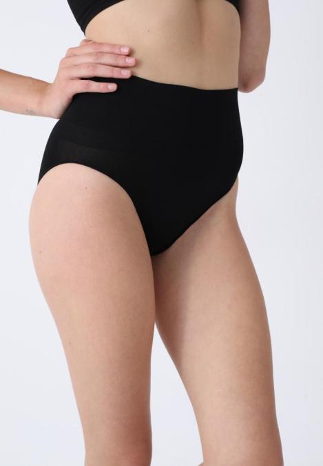 Corset Modelator Damă Clasic cu Talie înaltă , Push-up și Bandă Anti-Alunecare,Cuoare Negru,Engros