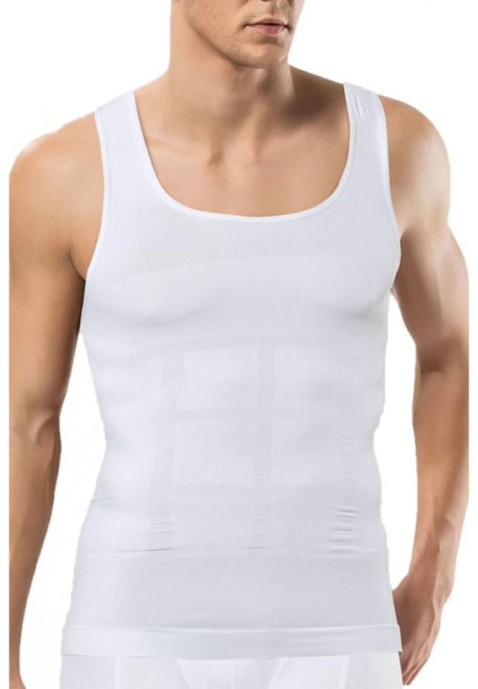 Maiou Modelator pentru Bărbați Slim, Material Respirabil, Culoare Alb,Engros