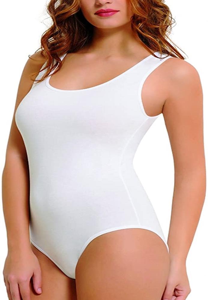 Body Dama cu Bretea Lată, Alb,Engros