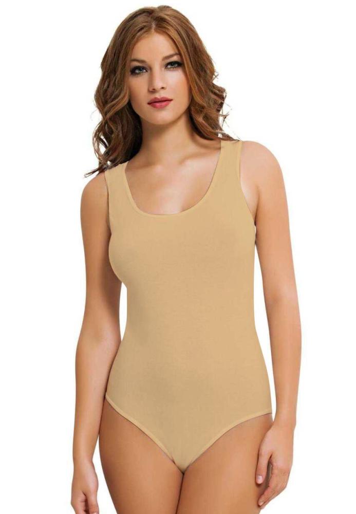 Body Dama cu Bretea Lată, Bej,Engros