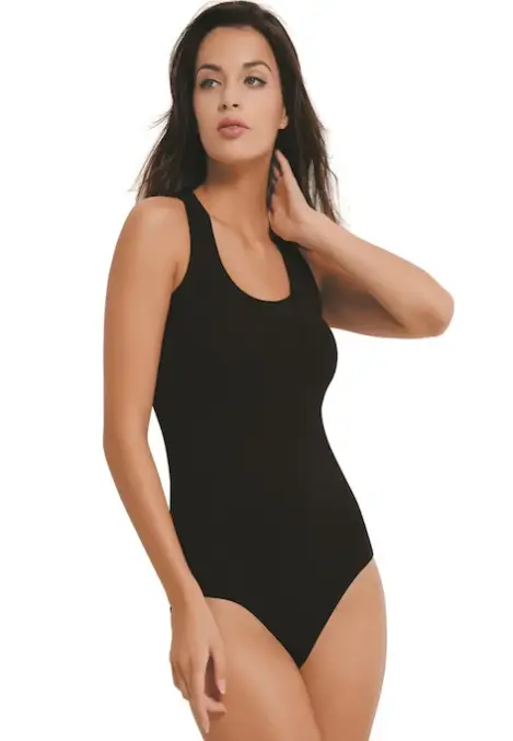 Body Dama cu Bretea Lată, Negru,Engros