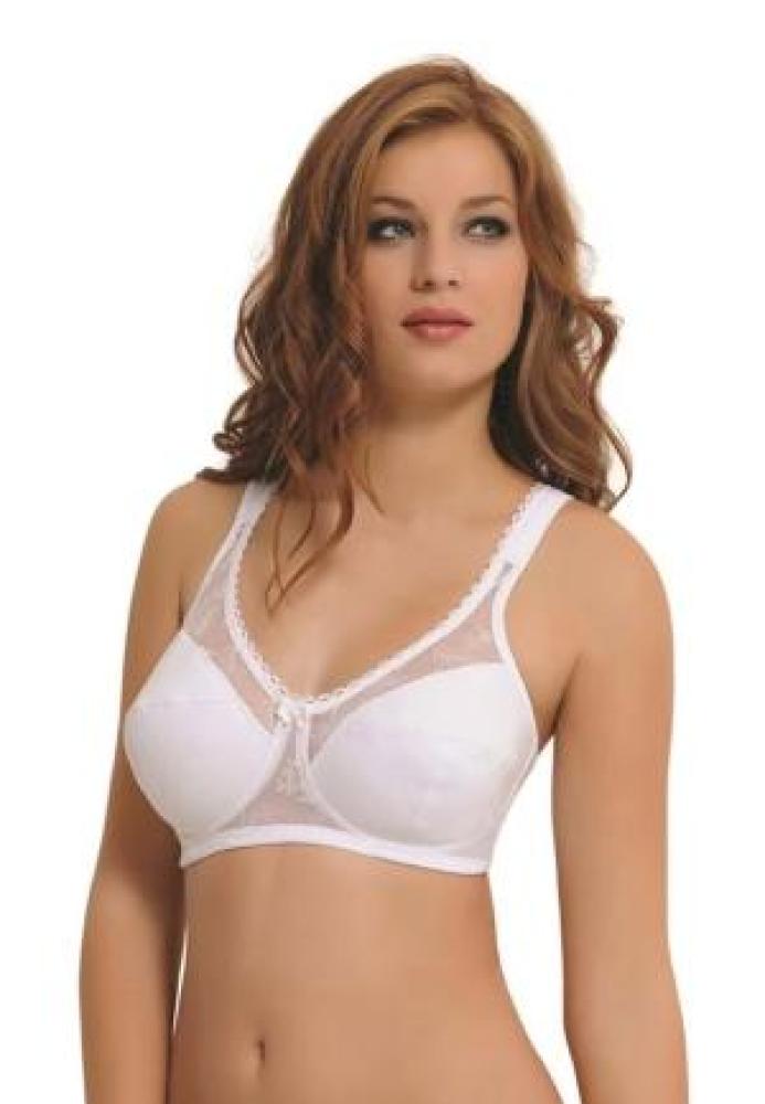 Sutien NBB dama minimizer cu push-up si dantelă, culoare Alb,Engros