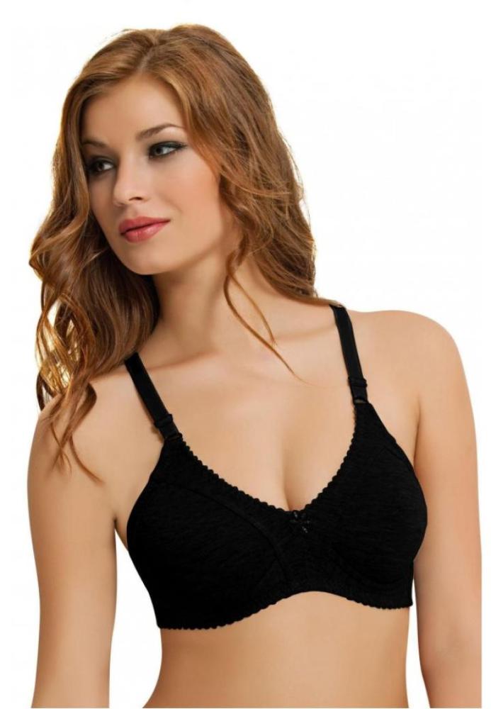 Sutien NBB damă minimizer fără armătură, din bumbac, Negru, Engros