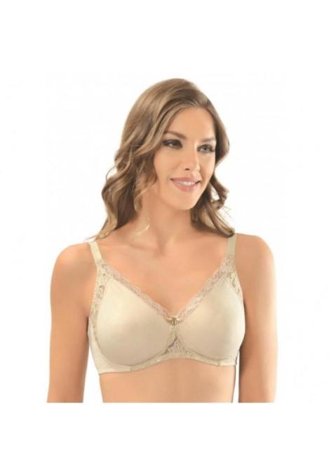 Sutien NBB damă minimizer fără balene și cupe moi, bej Engros