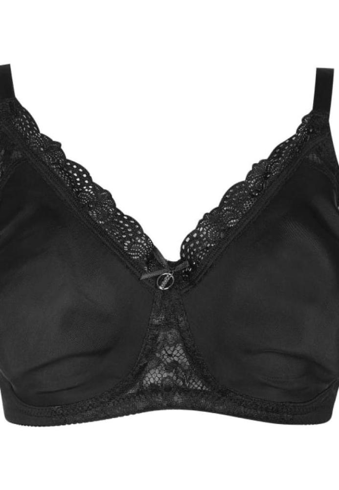 Sutien NBB damă minimizer fără balene și cupe moi, culoare negru, Engros