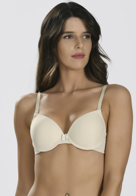 Sutien NBB cu burete si balene de sustinere, Culoare Bej Engros