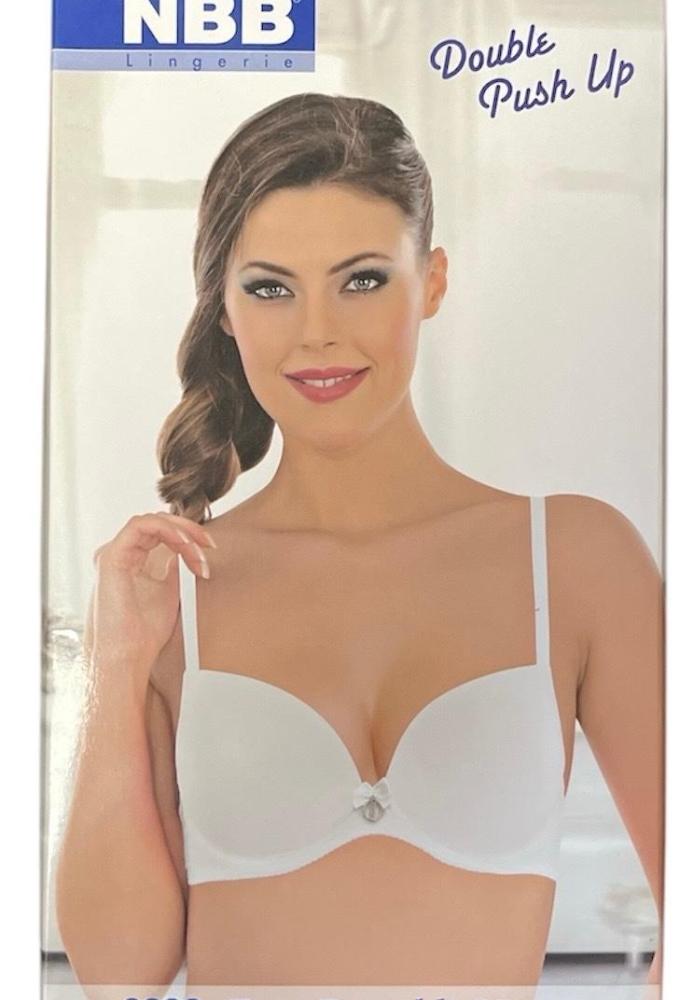 Sutien NBB cu Push-up Dublu , Alb, Engros