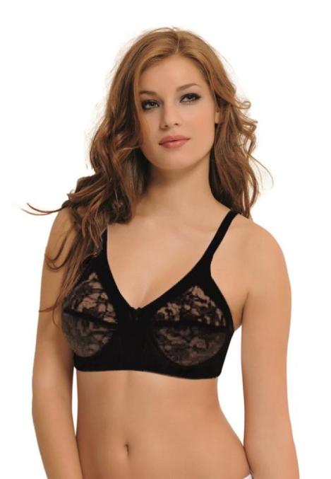 Sutien NBB Dama, Minimizator din Dantelă,Negru ,Engros