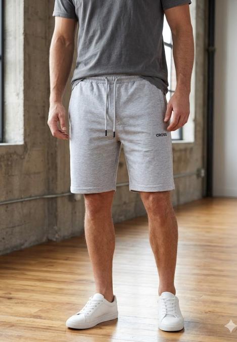 Pantaloni Scurți Bărbați "CROSS",culoare Gri , Engros