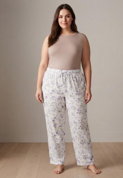 Pantalon de pijama dama Serena big size,Engros