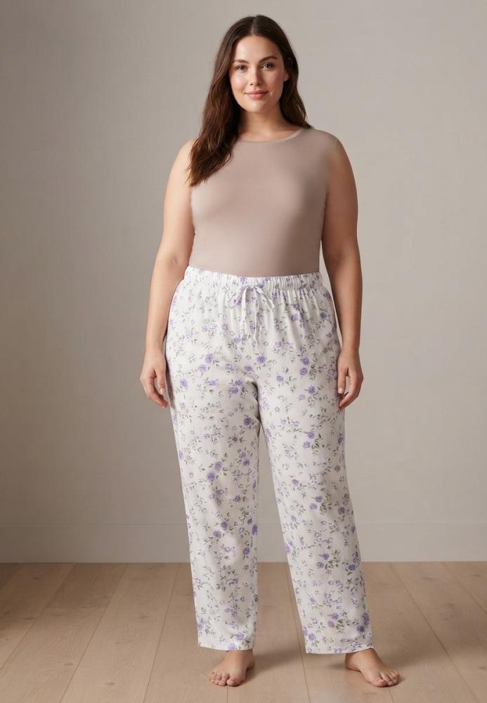Pantalon de pijama dama Serena big size,Engros