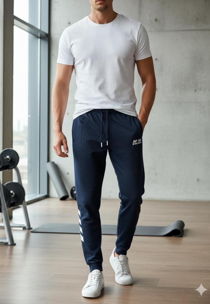 Pantaloni de sport barbat ,culoare bleumarin,Engros