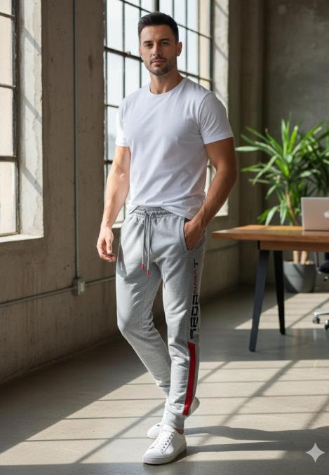 Pantaloni de sport barbat ,culoare gri,Engros