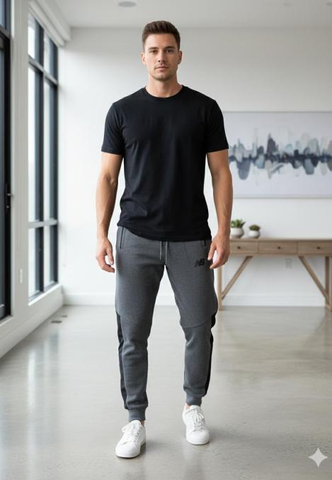 Pantaloni de sport barbat ,culoare gri inchis,Engros