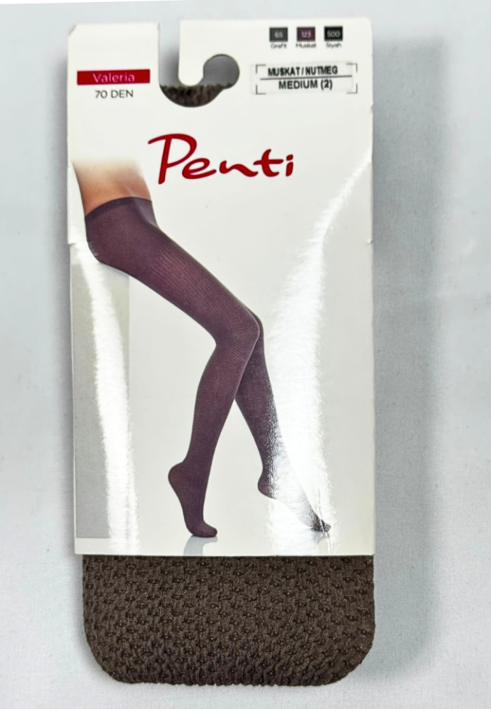 Dres damă Penti 70 DEN ,,Valeria''- cu model, Culoare Nucșoară ,Engros