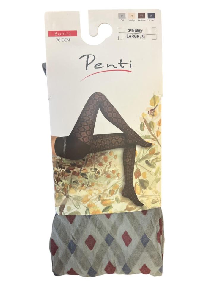 Dres dama Penti BONITA ,70 DEN culoare gri ,Engros