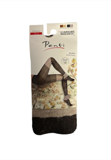 Dres dama Penti "Gina" ,Culoare bej/brwn, Engros