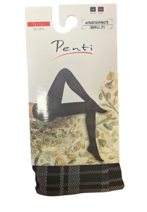 Dres dama Penti TARTAN ,80 den ,Culoare Antarsit ,Engros