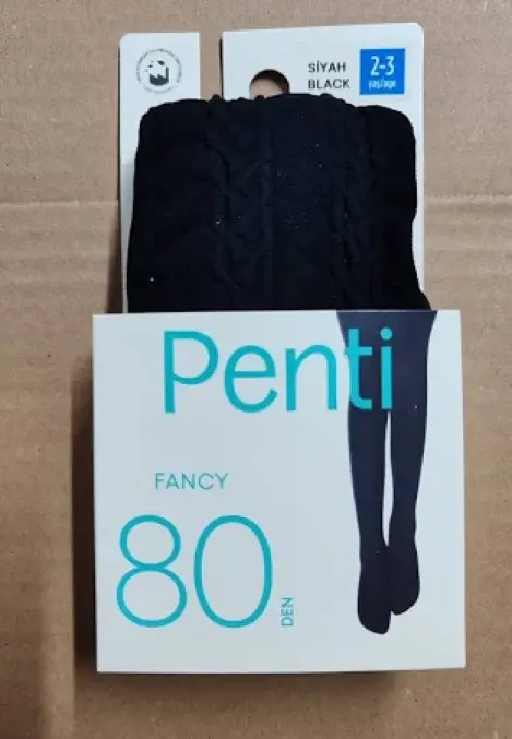 Dres fetițe Penti FANCY 80 den, culoare Negru, Engros