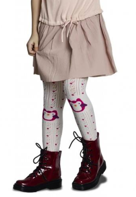 Dres fetițe Penti Pretty ,,Sissy'', bumbac- imprimeu hazliu cu pinguin, culoare vanilie Engros