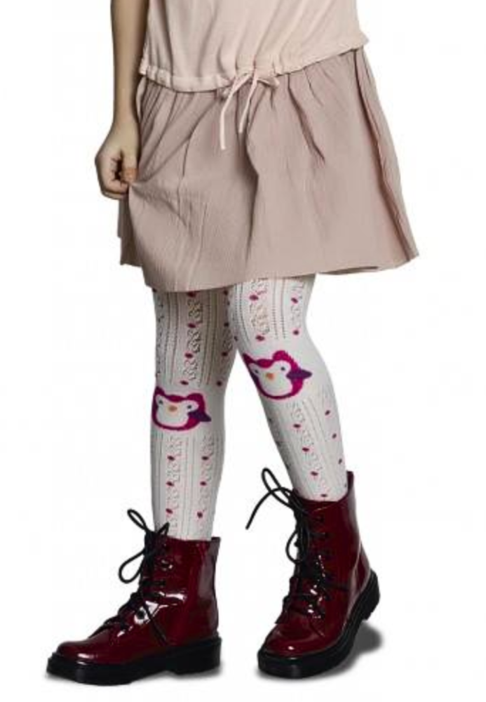 Dres fetițe Penti Pretty ,,Sissy'', bumbac- imprimeu hazliu cu pinguin, culoare vanilie Engros