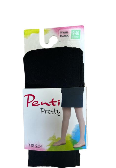 Dres fetițe Penti Pretty ,,Tul'', 20 den- mat, , negru Engros