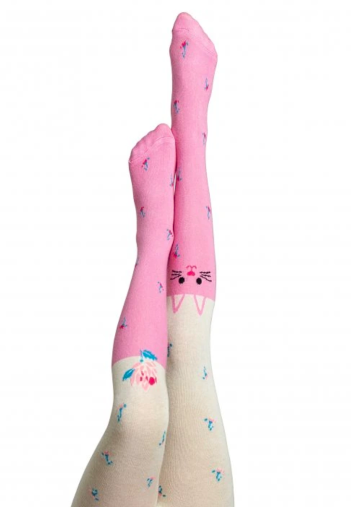 Dres fetițe Penti Young ,,Fleur'', bumbac- imprimeu pisică, roz ,Engros