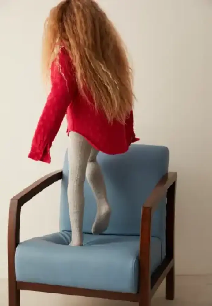 Dres fetițe Penti Pretty ,,Karina'', bumbac- imprimeu tricotat, culoare gri deschis Engros