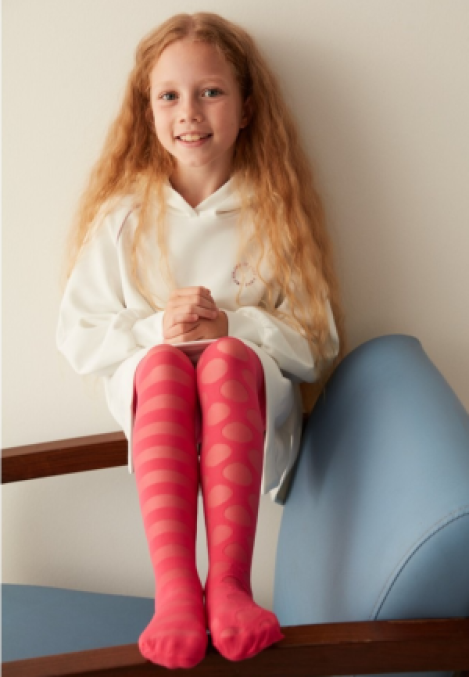 Dres fetițe Penti Young „Lolipop”, 30 den- mat coral Engros