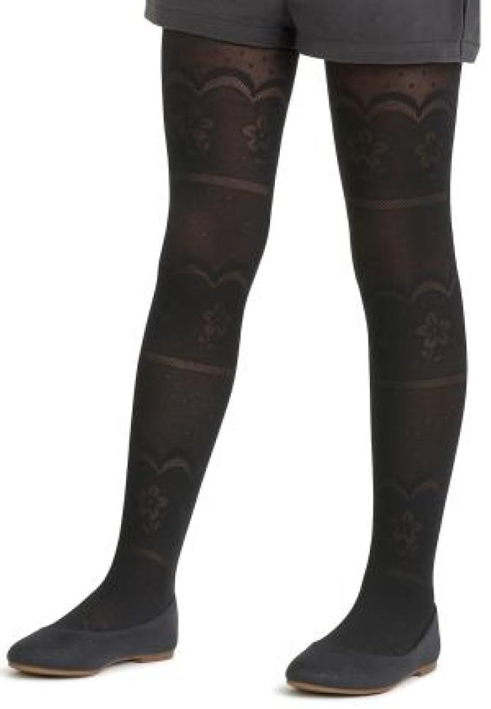 Dres fetițe Penti Young „Petunya", 30 den- transparent, Negru Engros