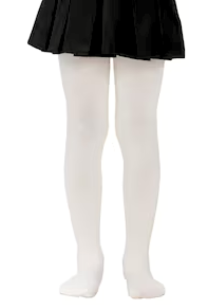 Dres penti copii ,micro 40 den, mat, opac, Alb Engros