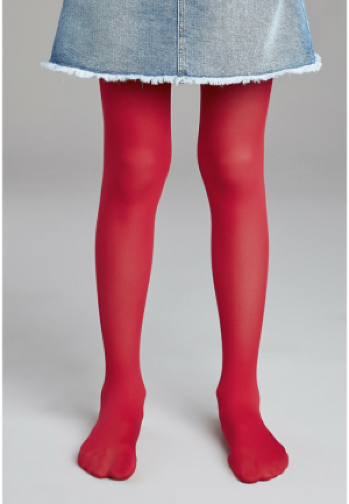 Dres penti copii ,micro 40 den, mat, opac, rosu, Engros