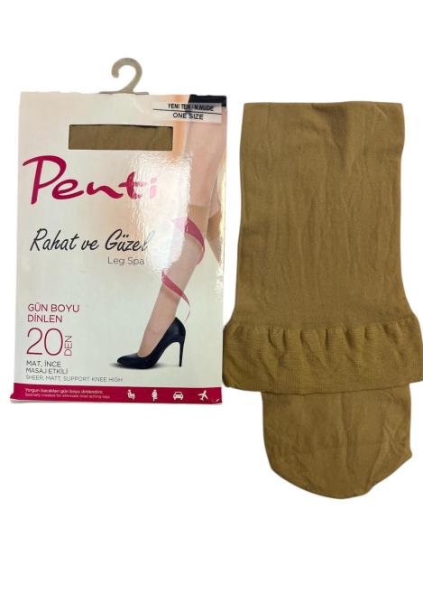 Sosete pana la genunchi Penti, Gün Boyu Dinlen, FIT 20 den,Nude,Engros