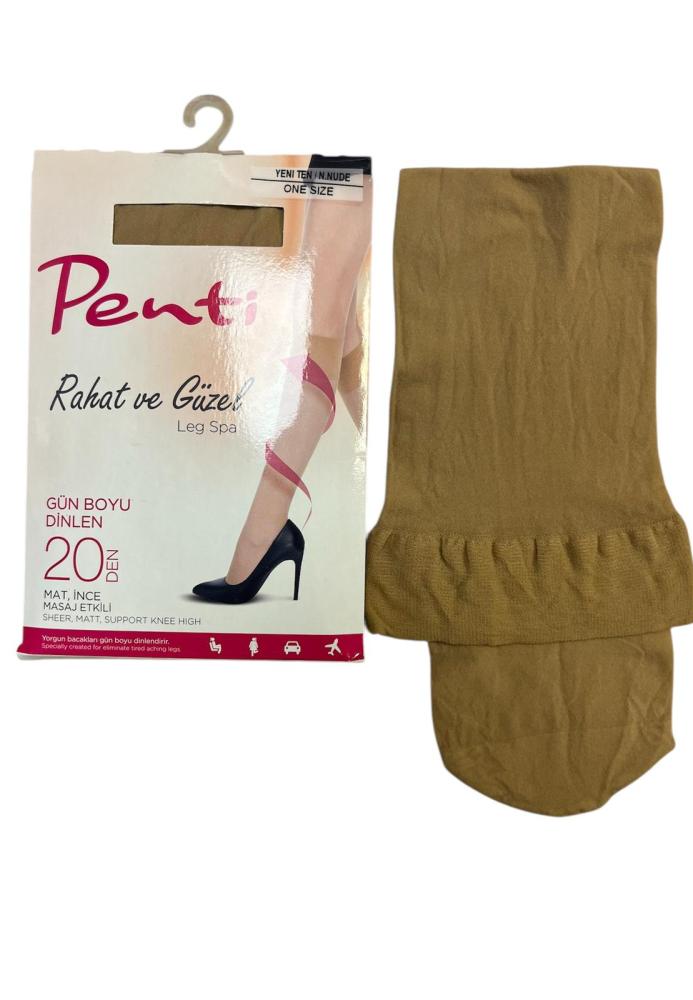 Sosete pana la genunchi Penti, Gün Boyu Dinlen, FIT 20 den,Nude,Engros