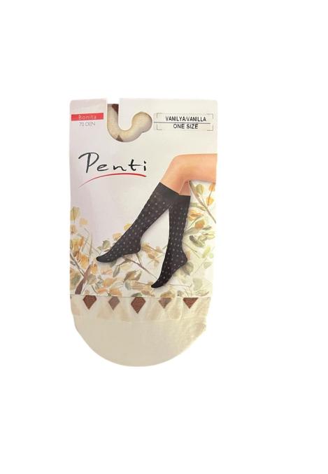 Șosete Penti ,,Bonita "70 DEN, aproape de genunchi, Vanilla,Engros