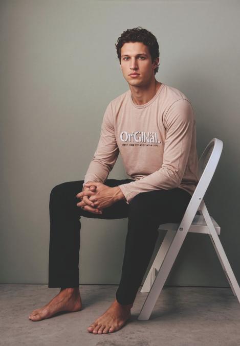 Pijama barbati Serena cu maneca lunga si pantalon lungi ,Engros