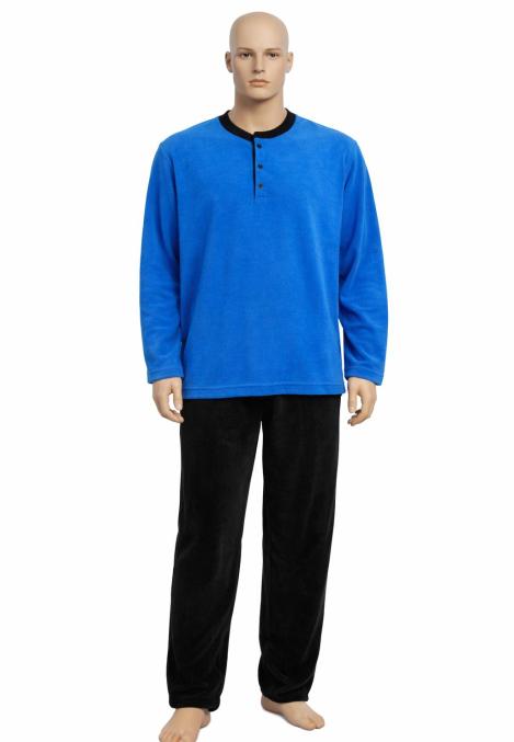 Pijama barbat POLAR,Culoare albastru ,Engros