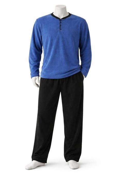 Pijama barbat POLAR,Culoare Bleumarin ,Engros